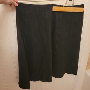 Eileen Fisher Black Lined Skirt